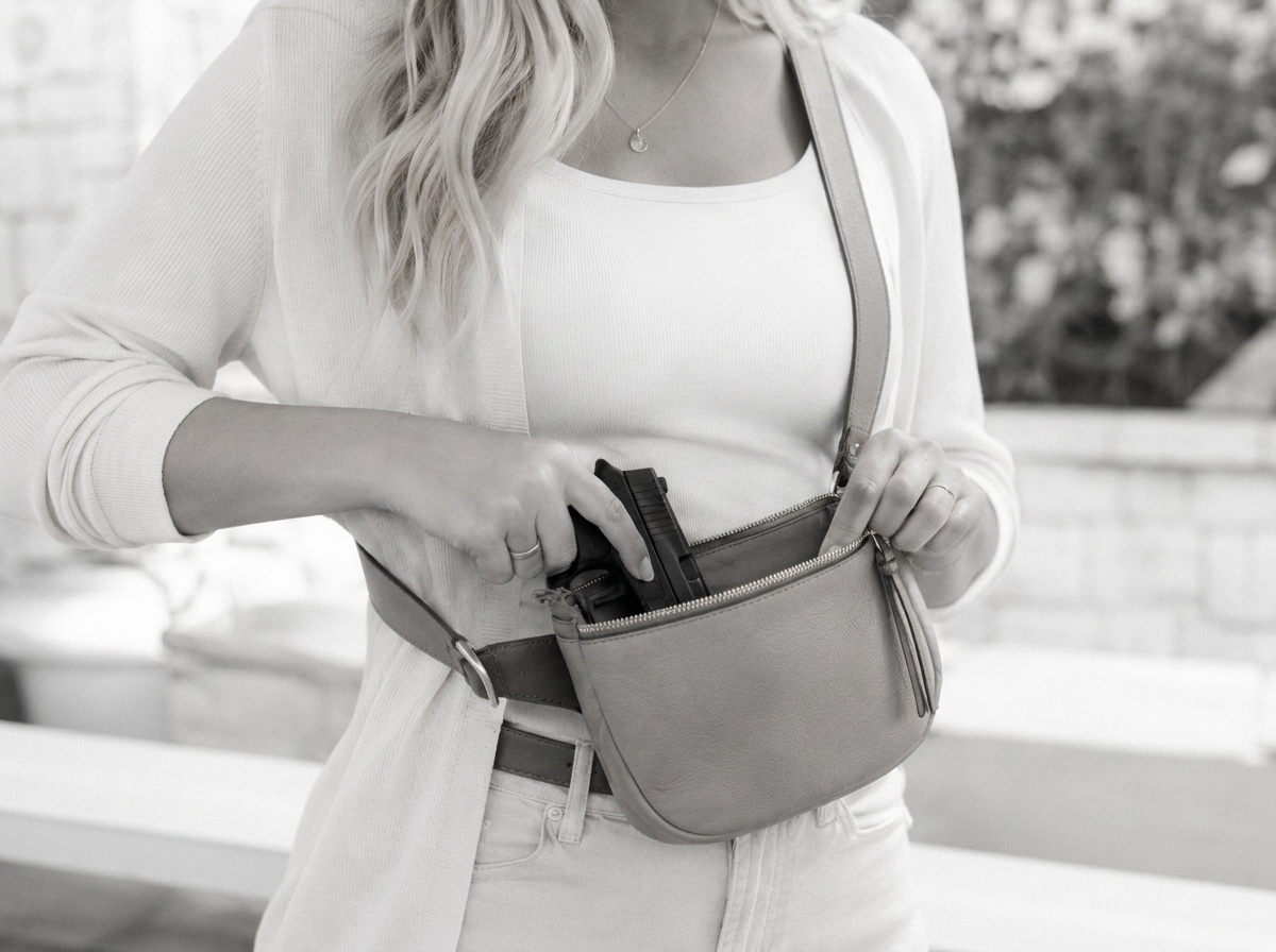 Discreet everyday concealed carry, taught in concealed carry education for women in Ohio
